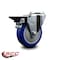 Service Caster 4'' Blue Poly Wheel Swivel Bolt Hole Caster with Posi Lock Brake SCC-BH20S414-PPUB-BLUE-PLB - alternate 4